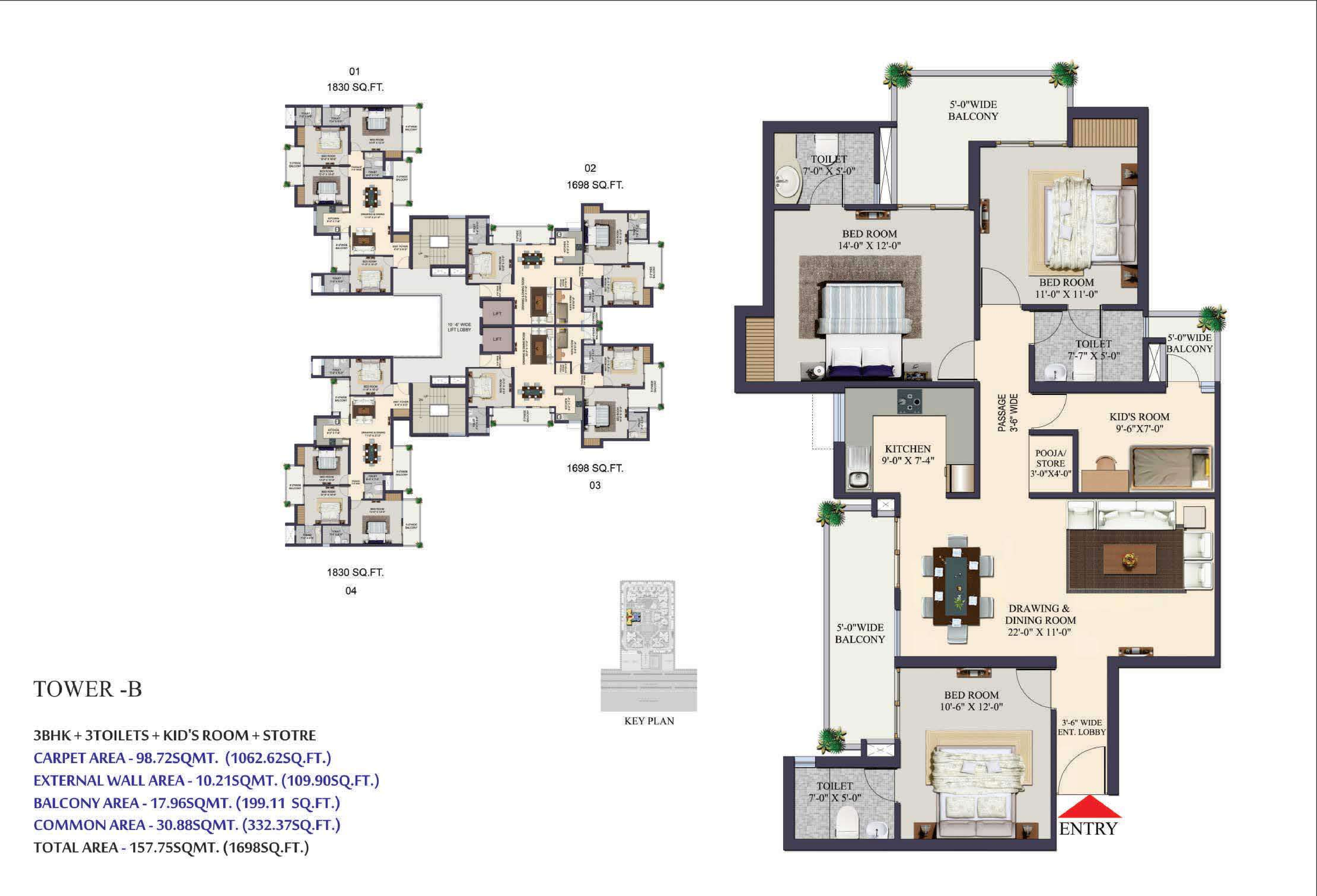 civitech strings floor plan 1145-sqft